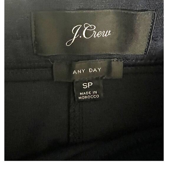 J. Crew Womens Navy Blue Mid Rise Skinny Leg Trouser stretch Pants Small Petite - Picture 3 of 5